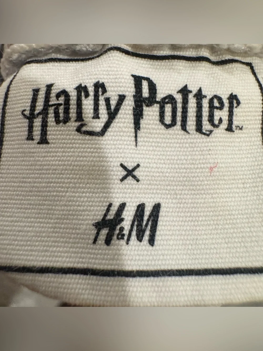 H&M Harry Potter Hedwig Sweatshirt Kids 5T 6 Gray Hogwarts Owl Applique